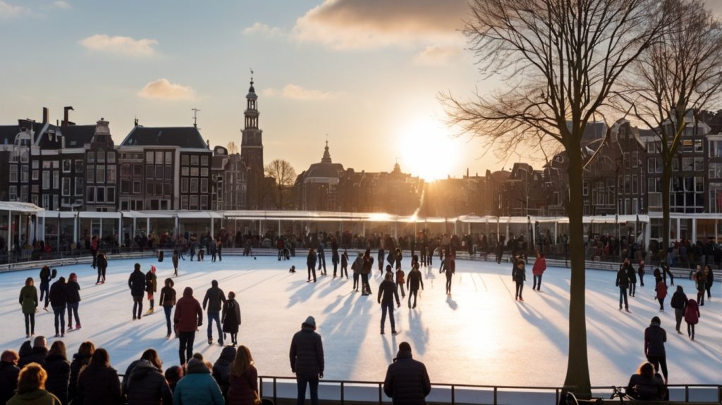 Amsterdam, Netherlands: Museumplein Ice Rink