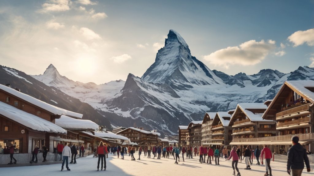 Zermatt, Switzerland: Ice Skating at Matterhorn Glacier Paradise